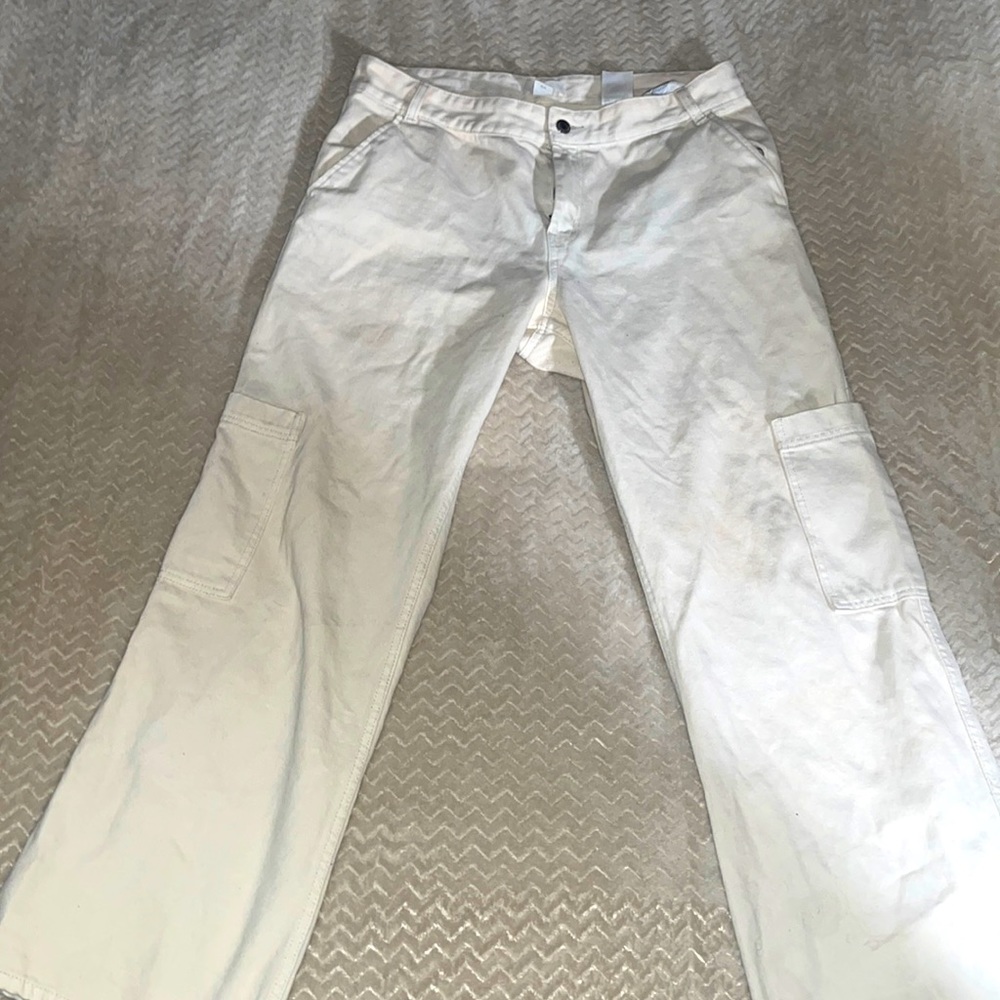 H&M SIZE 12 WHITE JEANS